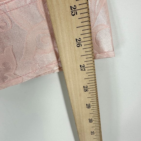 Zeroyaa Shirt Mens Button Down Long Sleeve Lightweight Leaves Pattern Pink XL - Picture 6 of 9